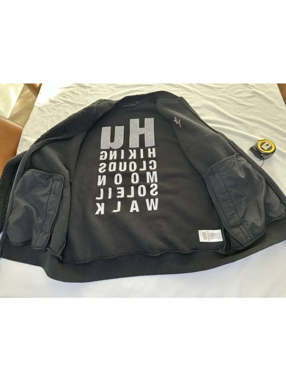 ADIDAS X Pharrell Williams Hu Hiking Polar Track Jacket Size XL Fleece Black
